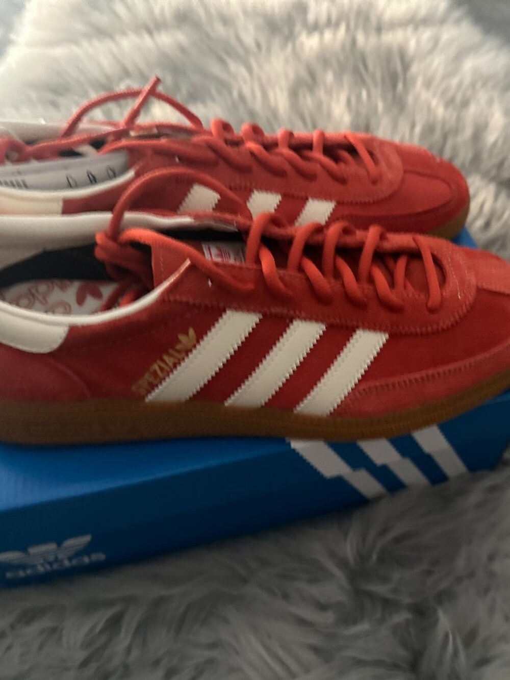 adidas Handball Spezial Red Gum Sneakers Men’s 9.5 IG6191 New